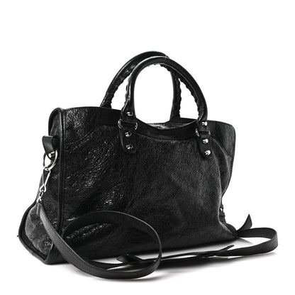 Balenciaga Agneau Classic Silver Hardware City Black 4 of 12