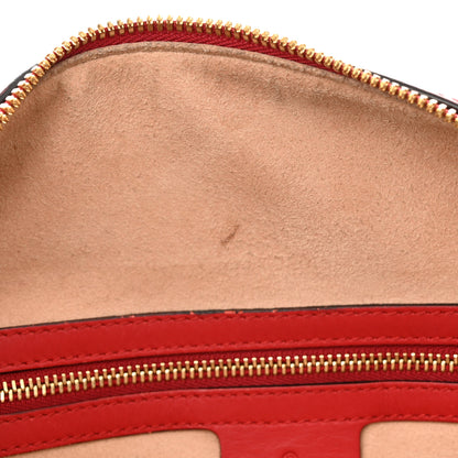 Gucci GG Supreme Monogram Kingsnake Heart Embroidered Medium Boston Hibiscus Red 12 of 12