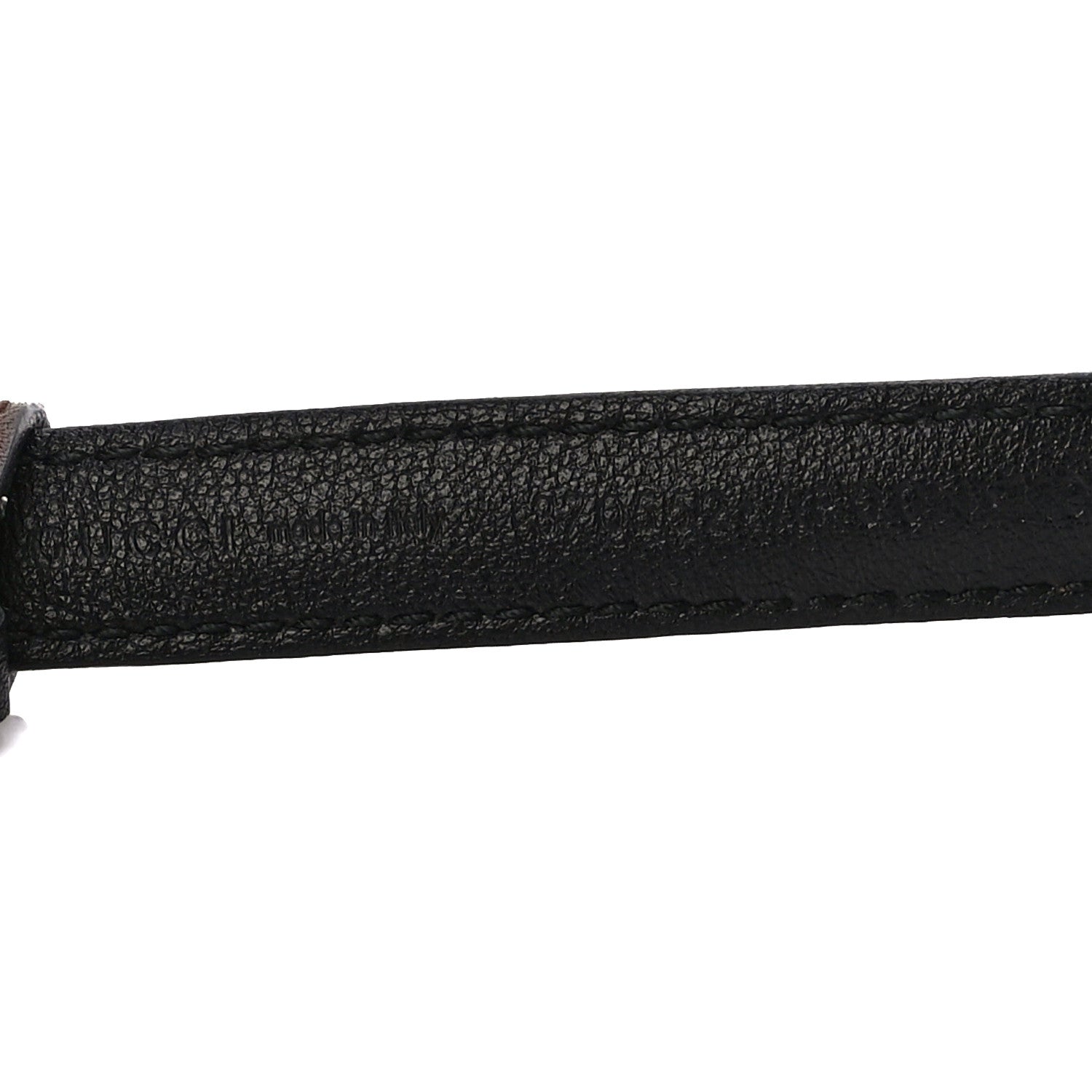Gucci Moon Calfskin Nickel Interlocking G 20mm Belt 80 32 Brown 7 of 9