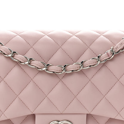 Chanel Lambskin Quilted Jumbo Double Flap Light Pink 8 of 11