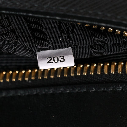 Prada Saffiano Flap Shoulder Bag Black 8 of 11