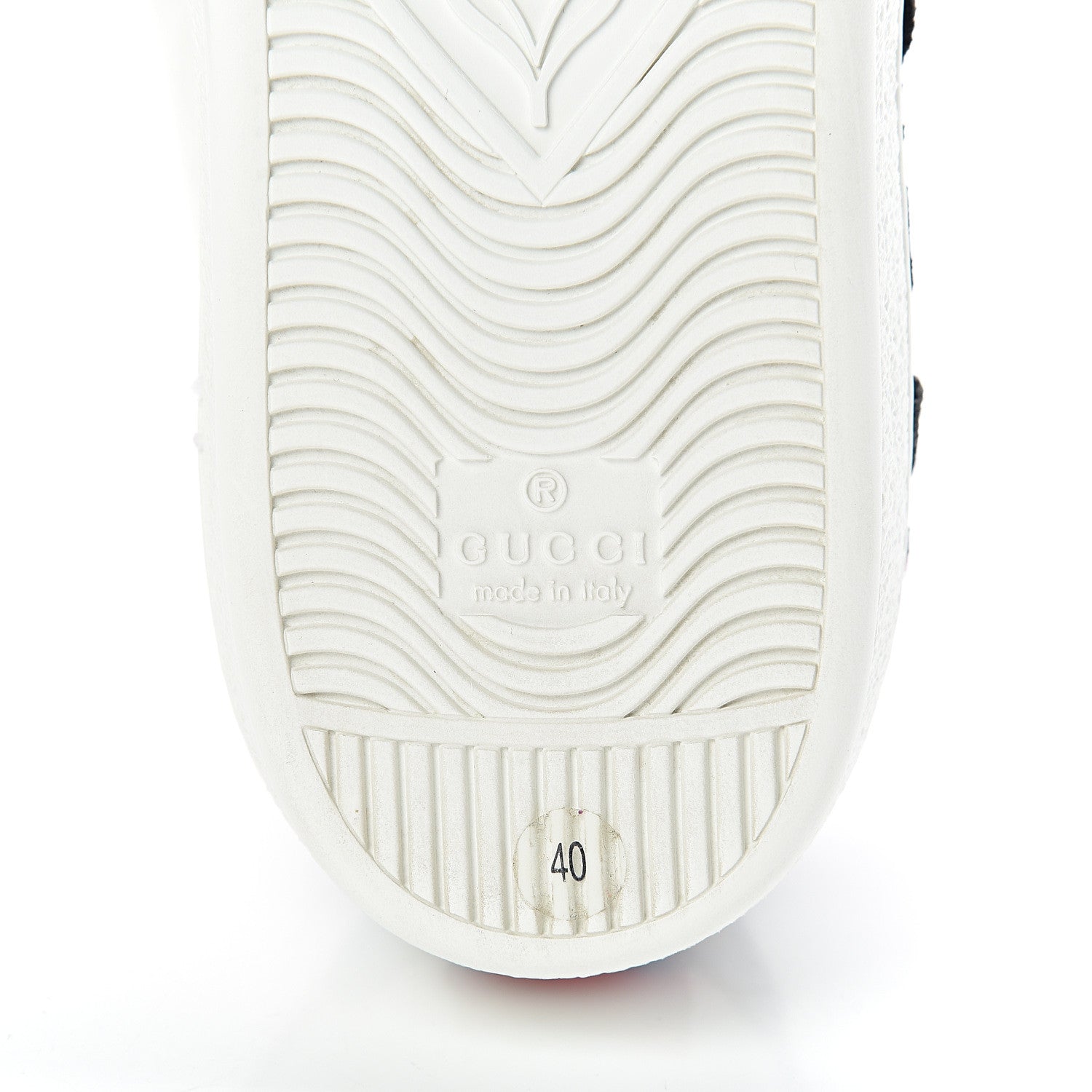 Gucci Calfskin Web Floral Embroidered Womens Ace Sneakers 40 White 7 of 10