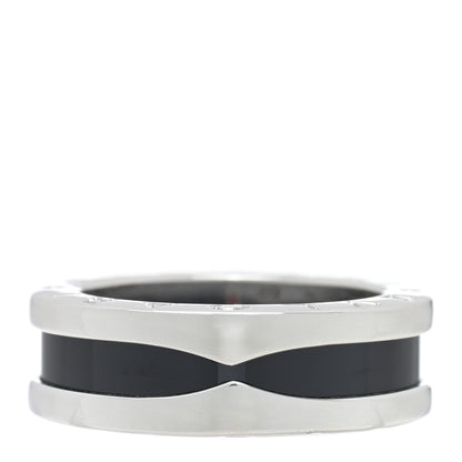 Bulgari Sterling Silver Ceramic Save The Children One-Band Ring 49 4.75 1 of 5