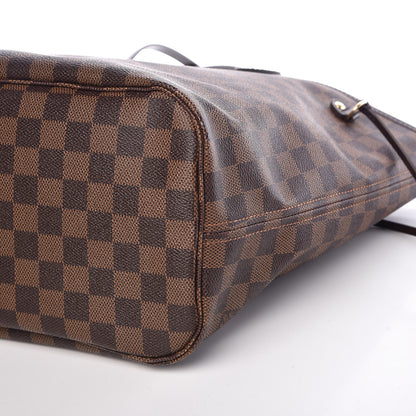 Louis Vuitton Damier Ebene Neo Neverfull MM Rose Ballerine 7 of 15