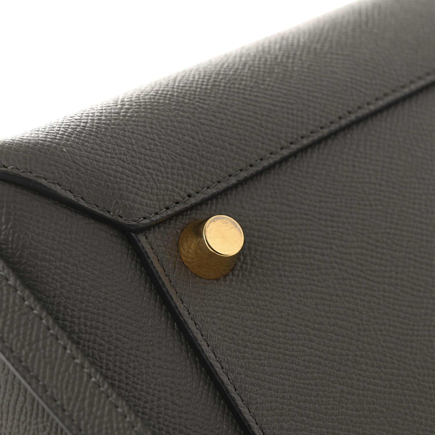 Celine Grained Calfskin Mini Belt Bag Grey 11 of 13