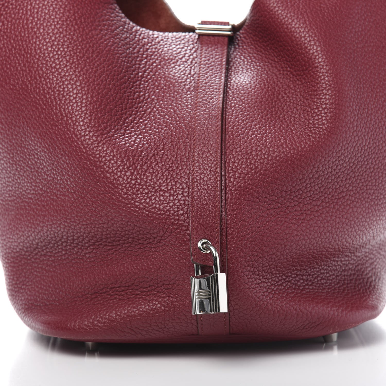 Hermes Taurillon Clemence Picotin Lock 26 GM Rubis 12 of 12