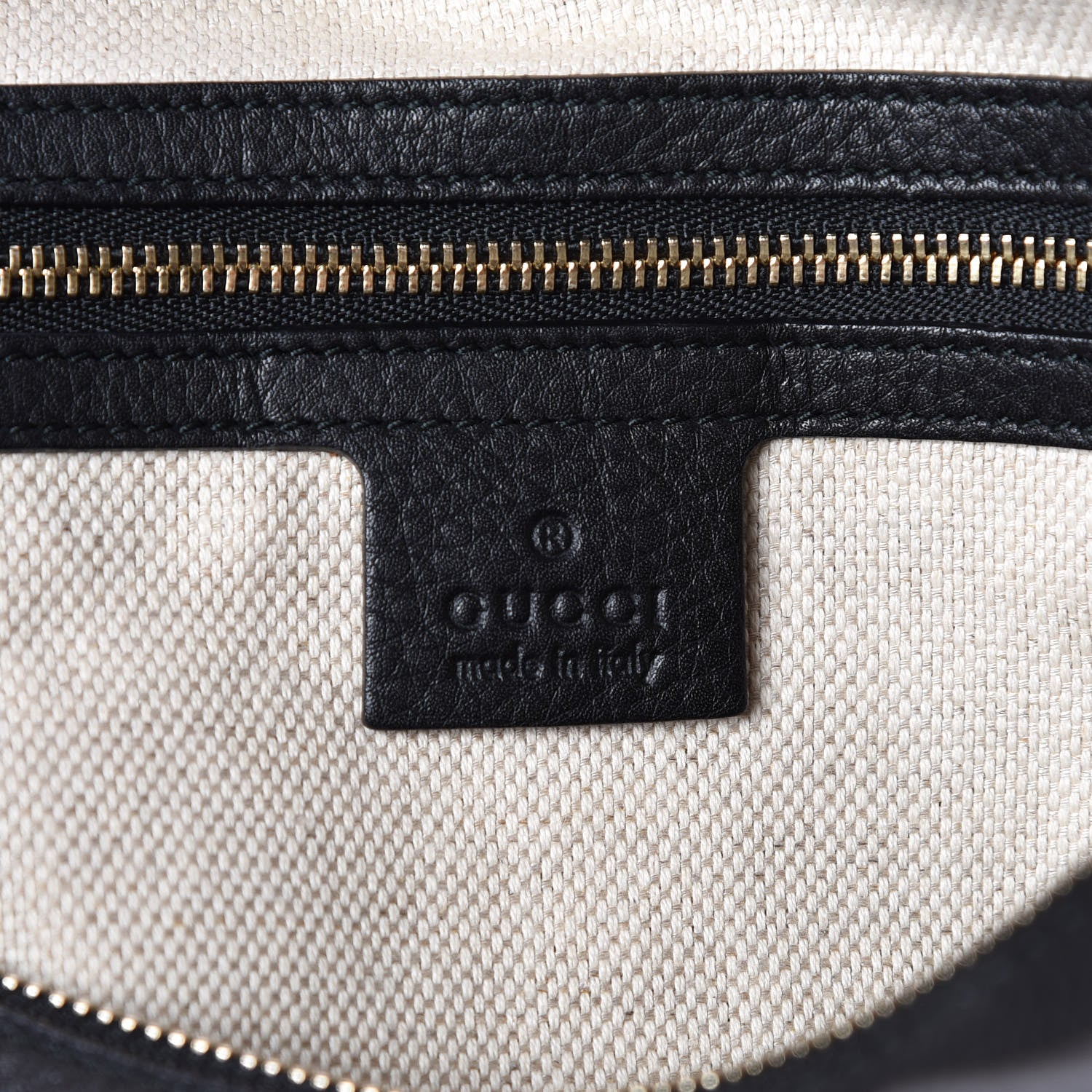 Gucci Pebbled Calfskin Large Soho Top Handle Bag Black 7 of 11