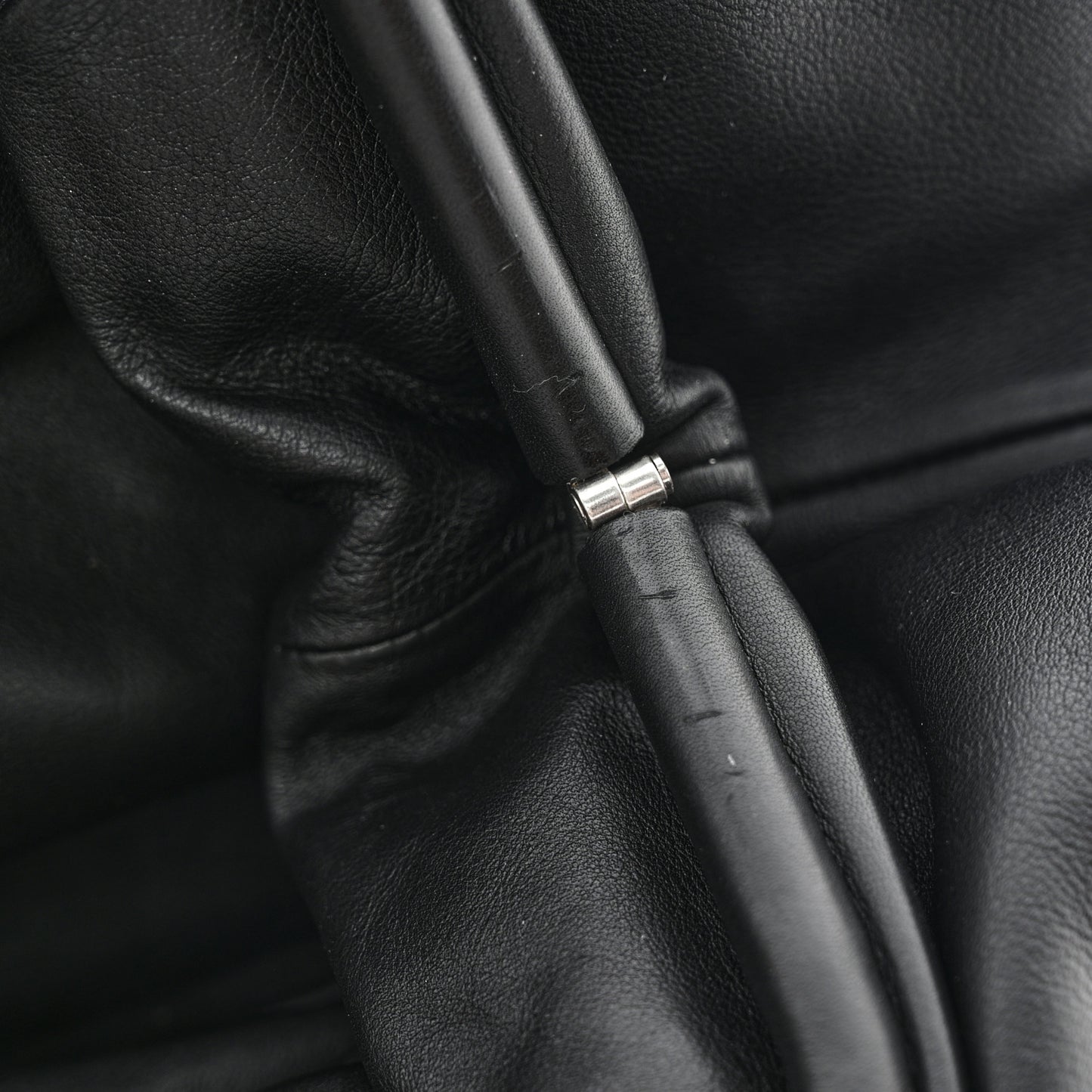 Smooth Butter Calf The Pouch Oversized Clutch Black