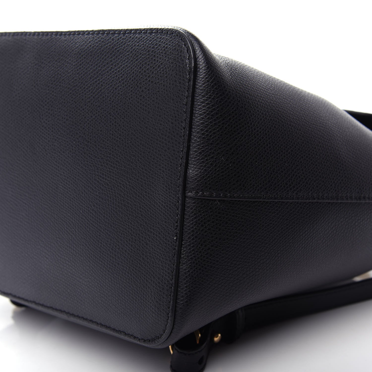 Fendi Vitello Cruise Bi-Color FF 1974 Embossed F is Fendi Drawstring Backpack Black Fragola Maya 8 of 8