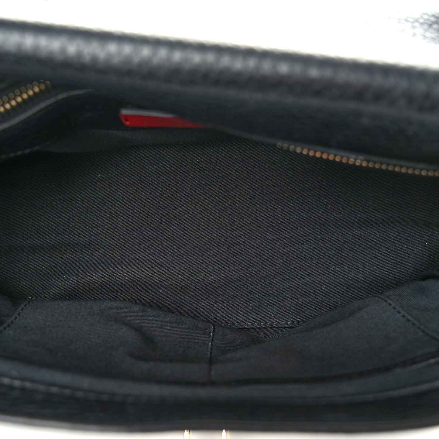 Pebbled Calfskin Rockstud Single Handle Flap Bag Black