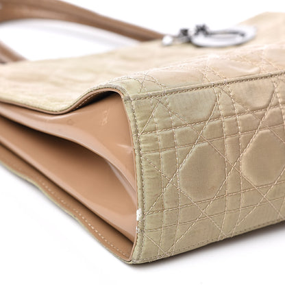 Christian Dior Nylon Cannage Shopper Tote Beige 9 of 13