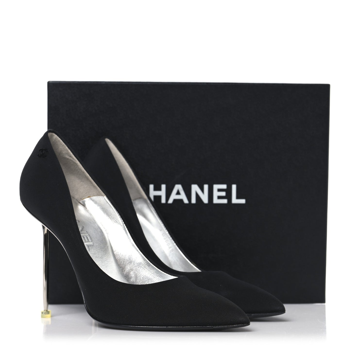 Silk Crepe CC Pumps 38.5 Black