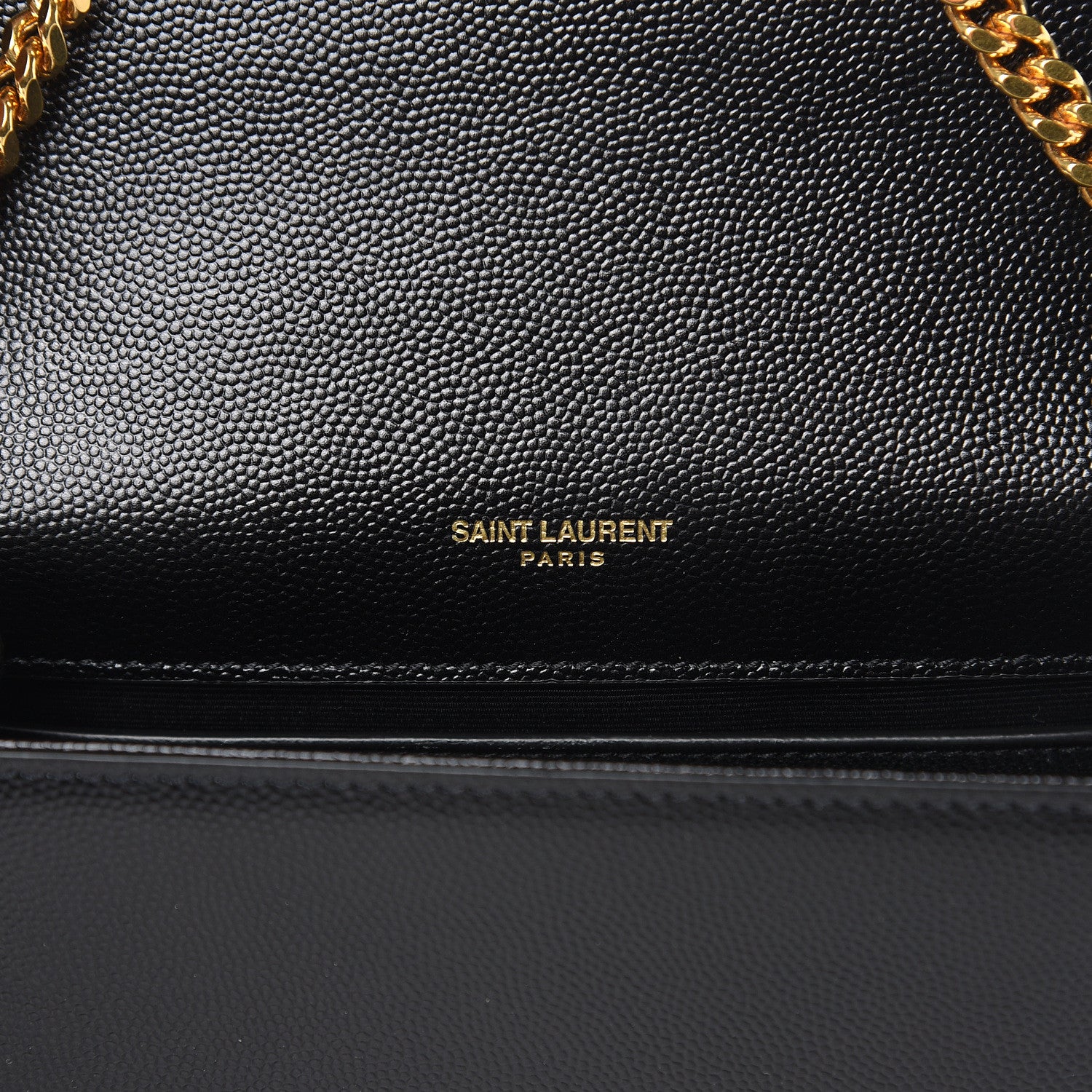 Saint Laurent Grain De Poudre Small Monogram Kate Satchel Black 6 of 9