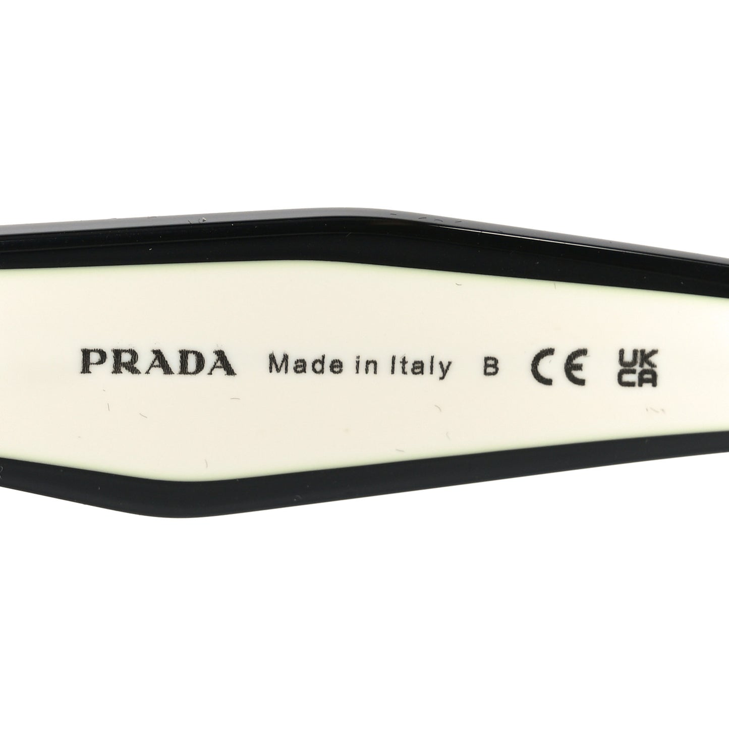 Acetate Square Sunglasses SPR 24Z Black White