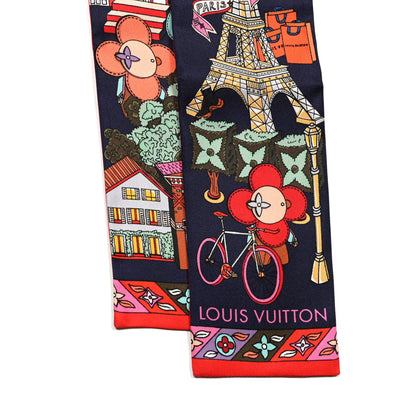 Louis Vuitton Silk Monogram Hide and Seek Bandeau Marine 2 of 3