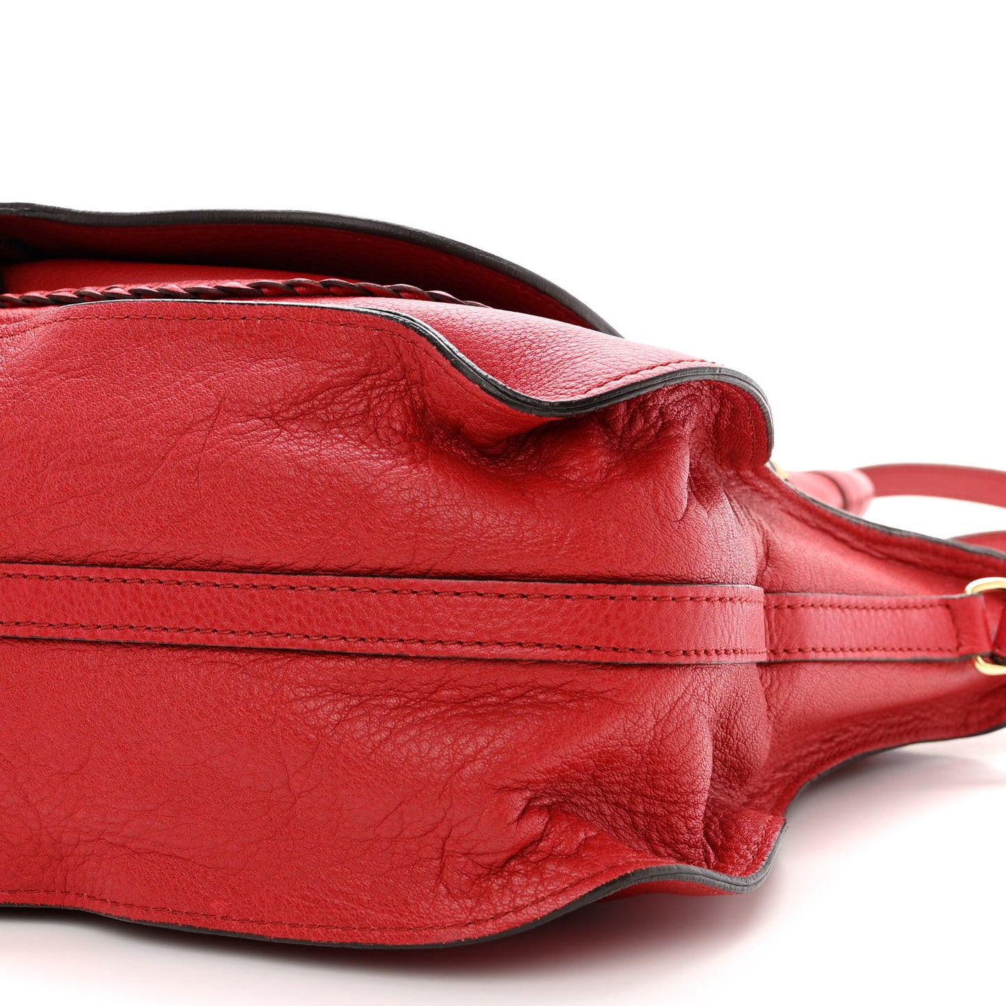 Calfskin Medium Marcie Satchel Red