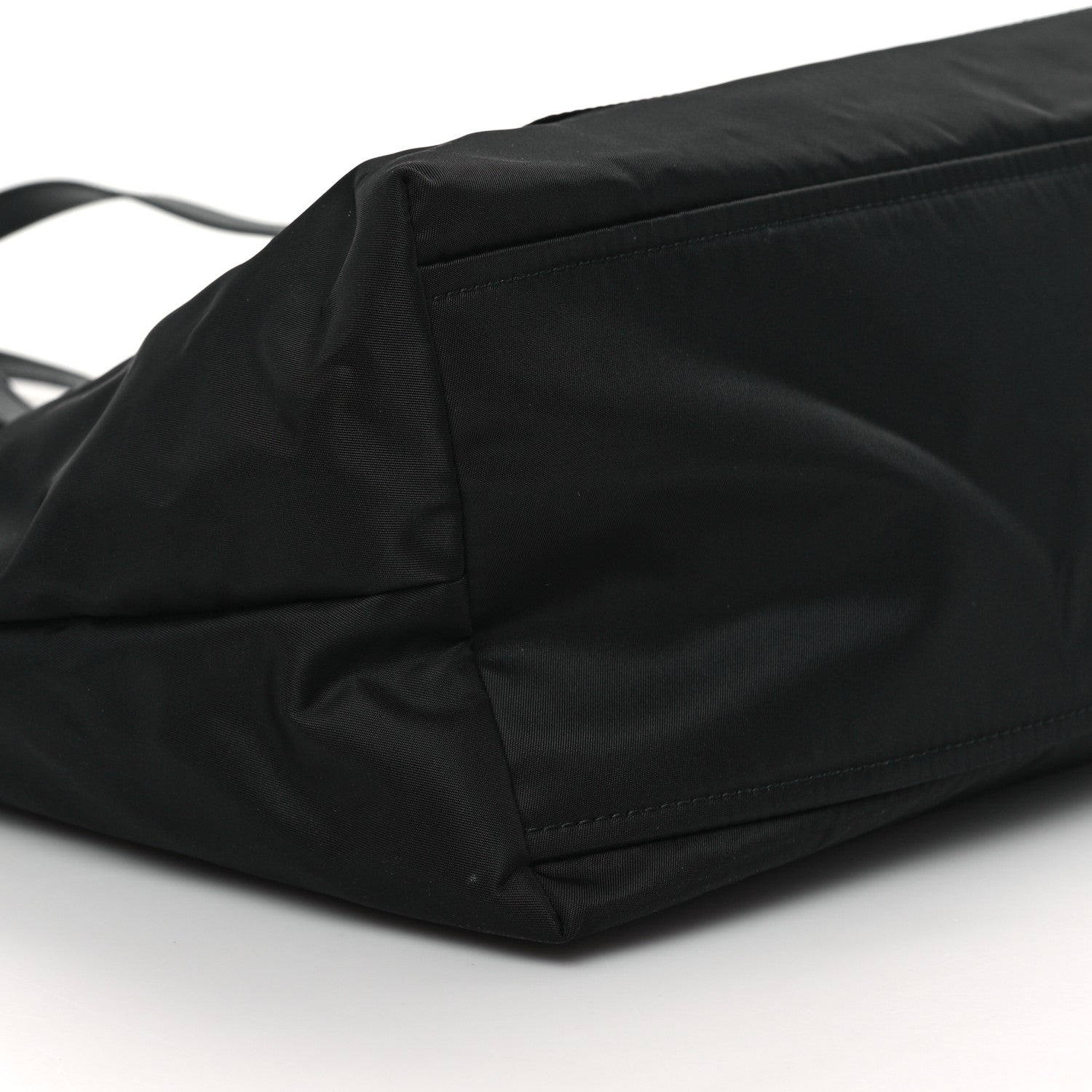 Prada Tessuto Nylon Saffiano Shopping Tote Black 8 of 11