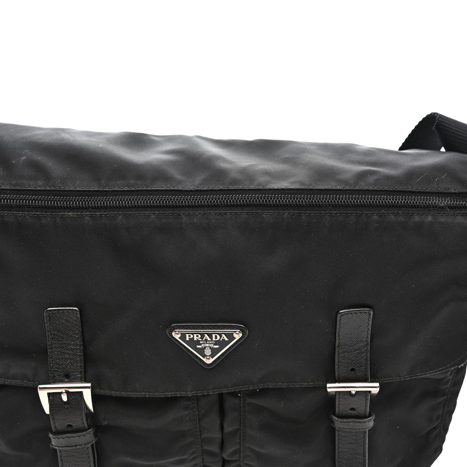 Prada Nylon Vela Sport Messenger Bag Black 11 of 13