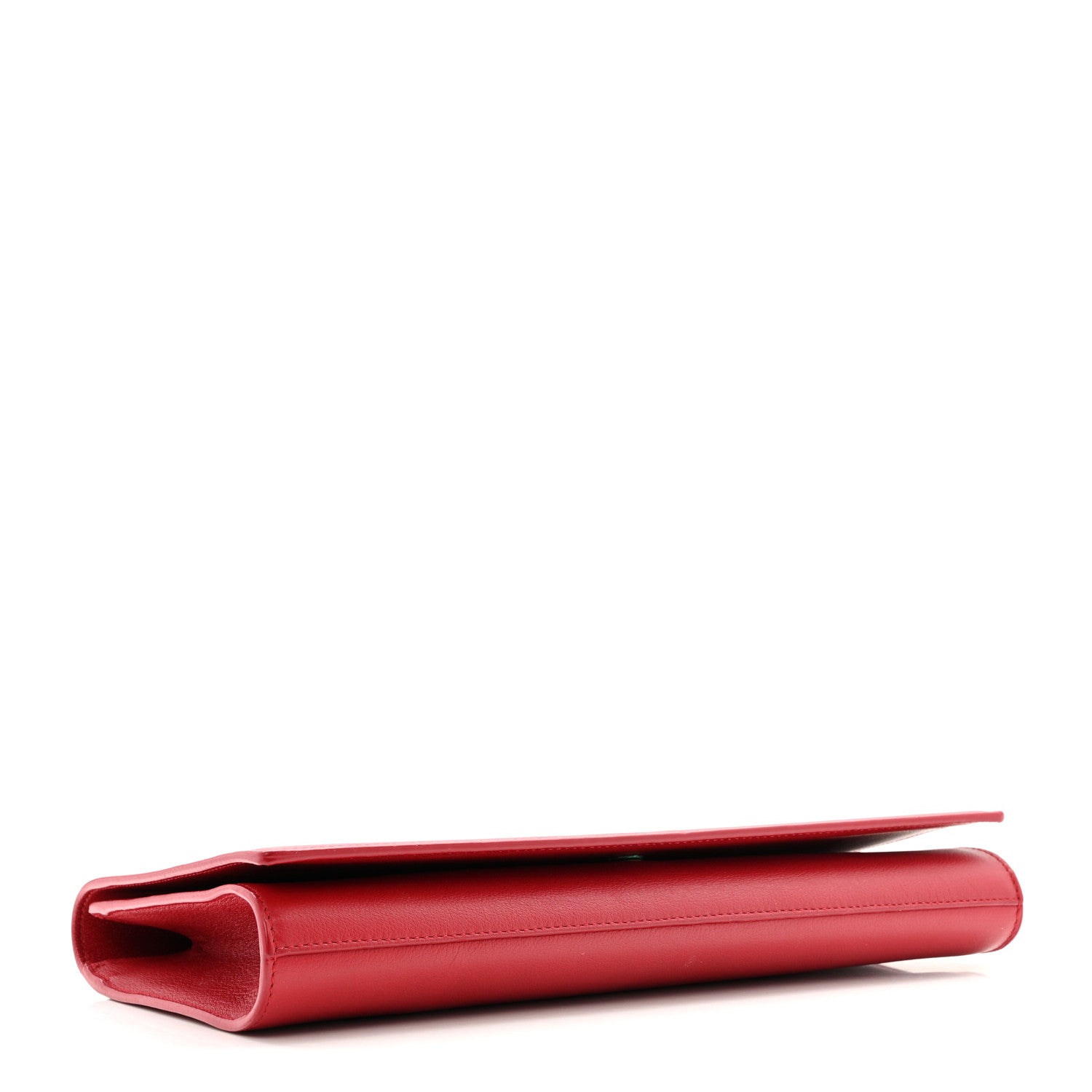 Saint Laurent Calfskin Monogram Large Belle De Jour Clutch Red 3 of 9