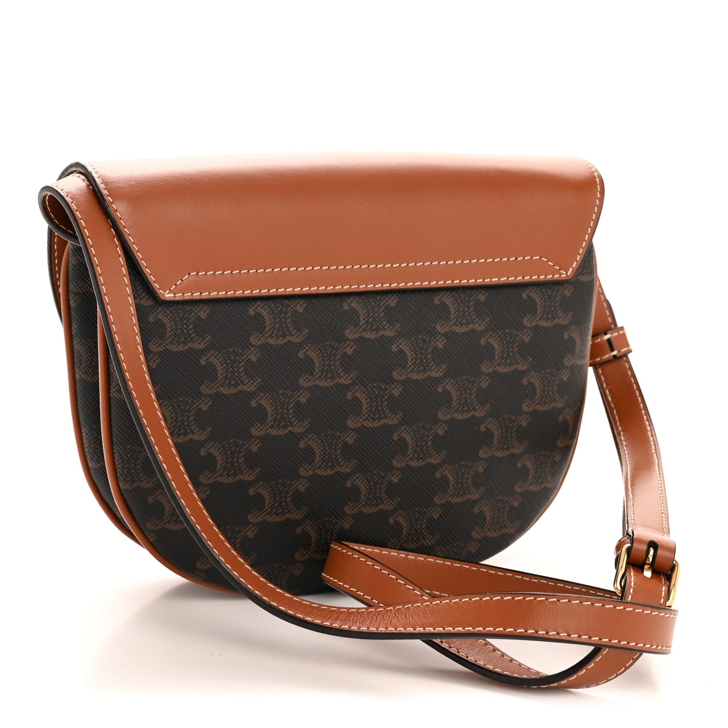 Calfskin Triomphe Besace Tan