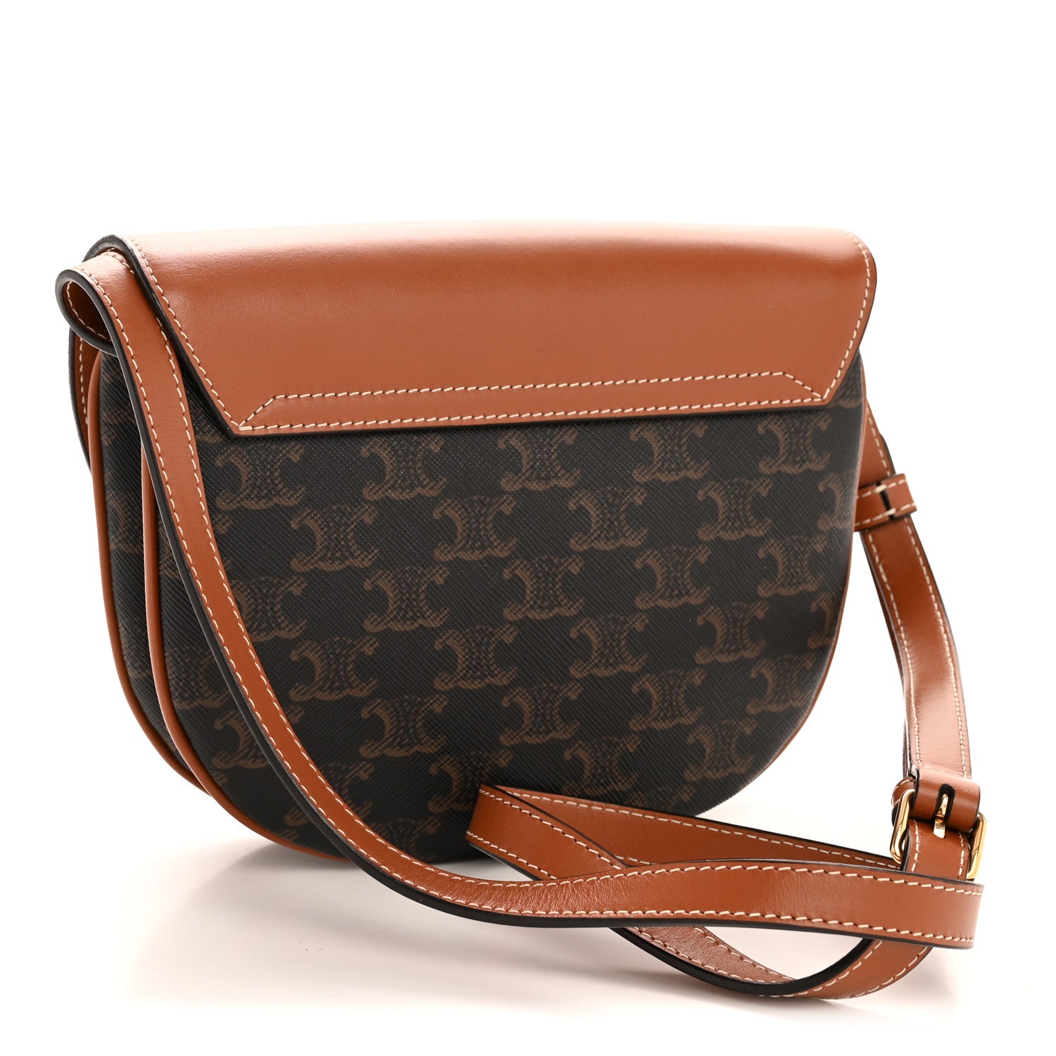 Celine Calfskin Triomphe Besace Tan 3 of 13
