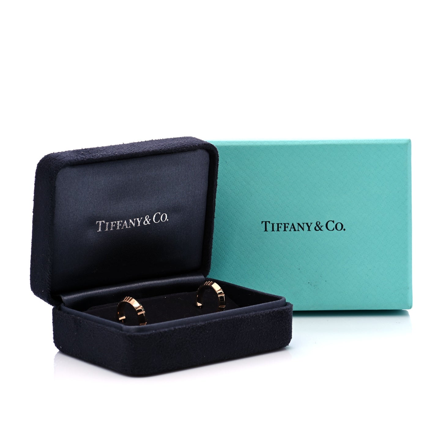 18K Rose Gold Small Atlas X Hoop Earrings