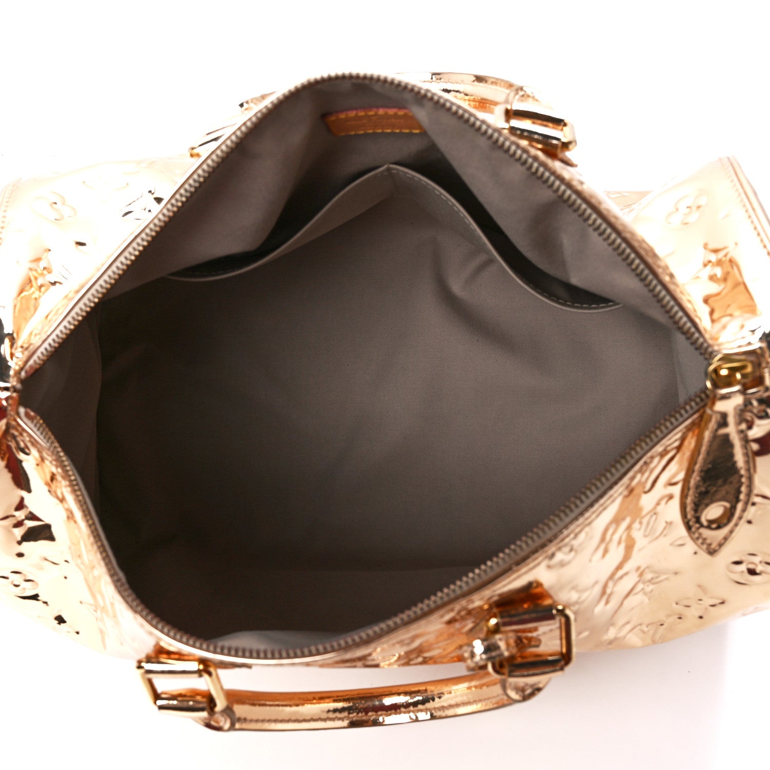 Louis Vuitton Monogram Miroir Speedy 35 Gold 5 of 12