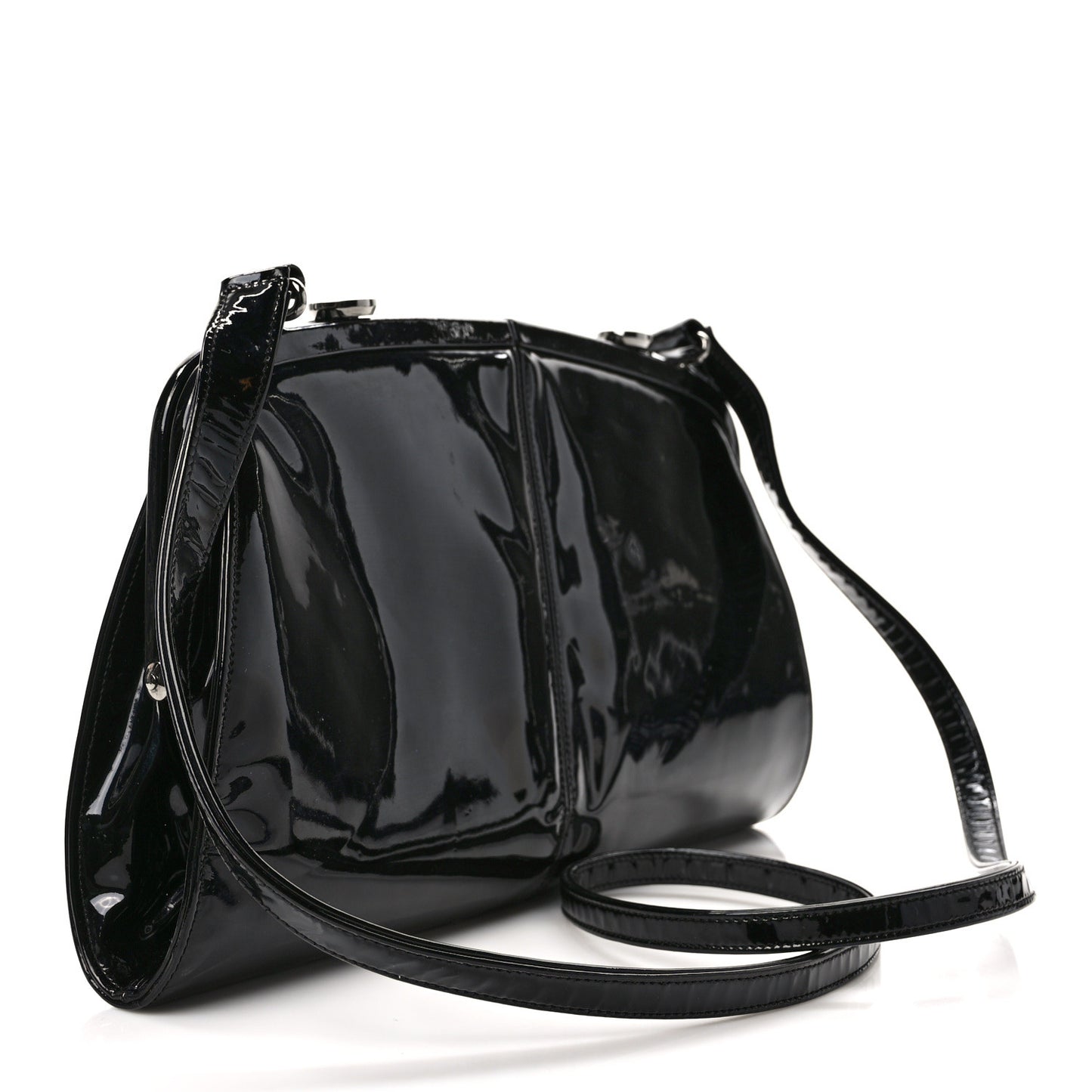 Patent Split Frame Bag Black