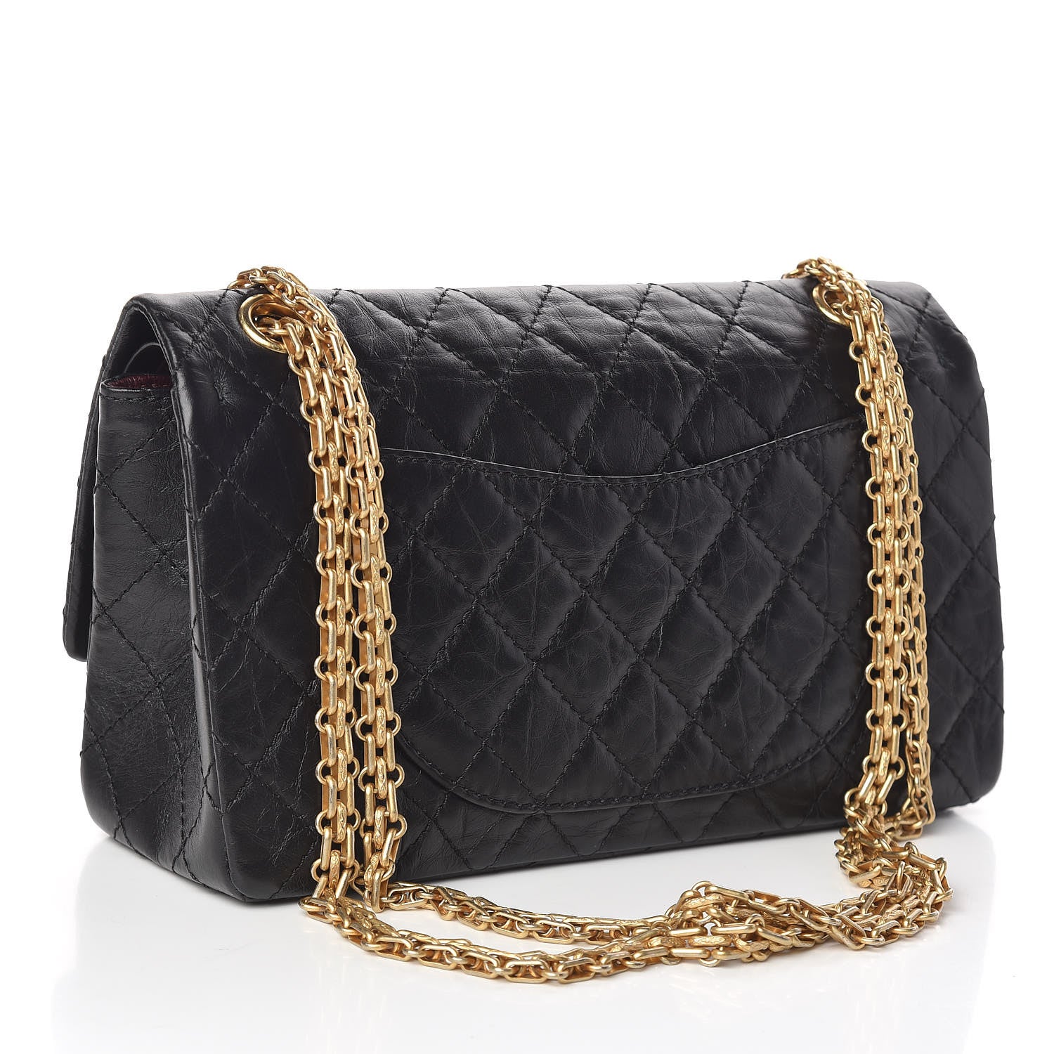 Chanel Aged Calfskin Lucky Charms 2.55 Reissue 225 Flap Black 3 of 10