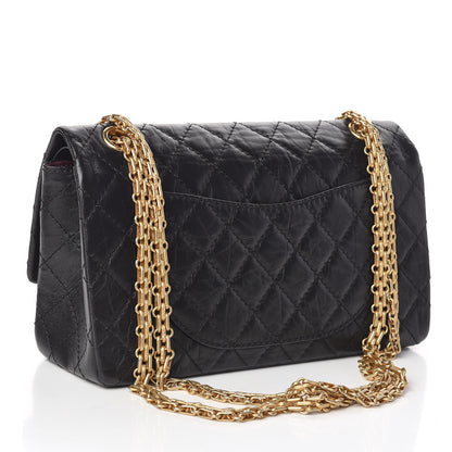 Chanel Aged Calfskin Lucky Charms 2.55 Reissue 225 Flap Black 3 of 10