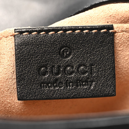 Gucci Calfskin Matelasse Mini GG Marmont Shoulder Bag Black 6 of 12