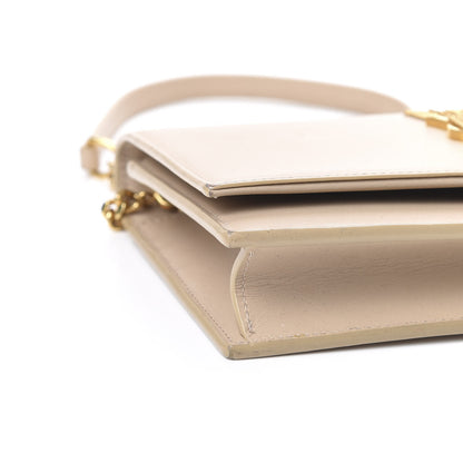 Saint Laurent Smooth Calfskin Classic Monogram Kate Tassel Chain Wallet Nude Powder 7 of 9