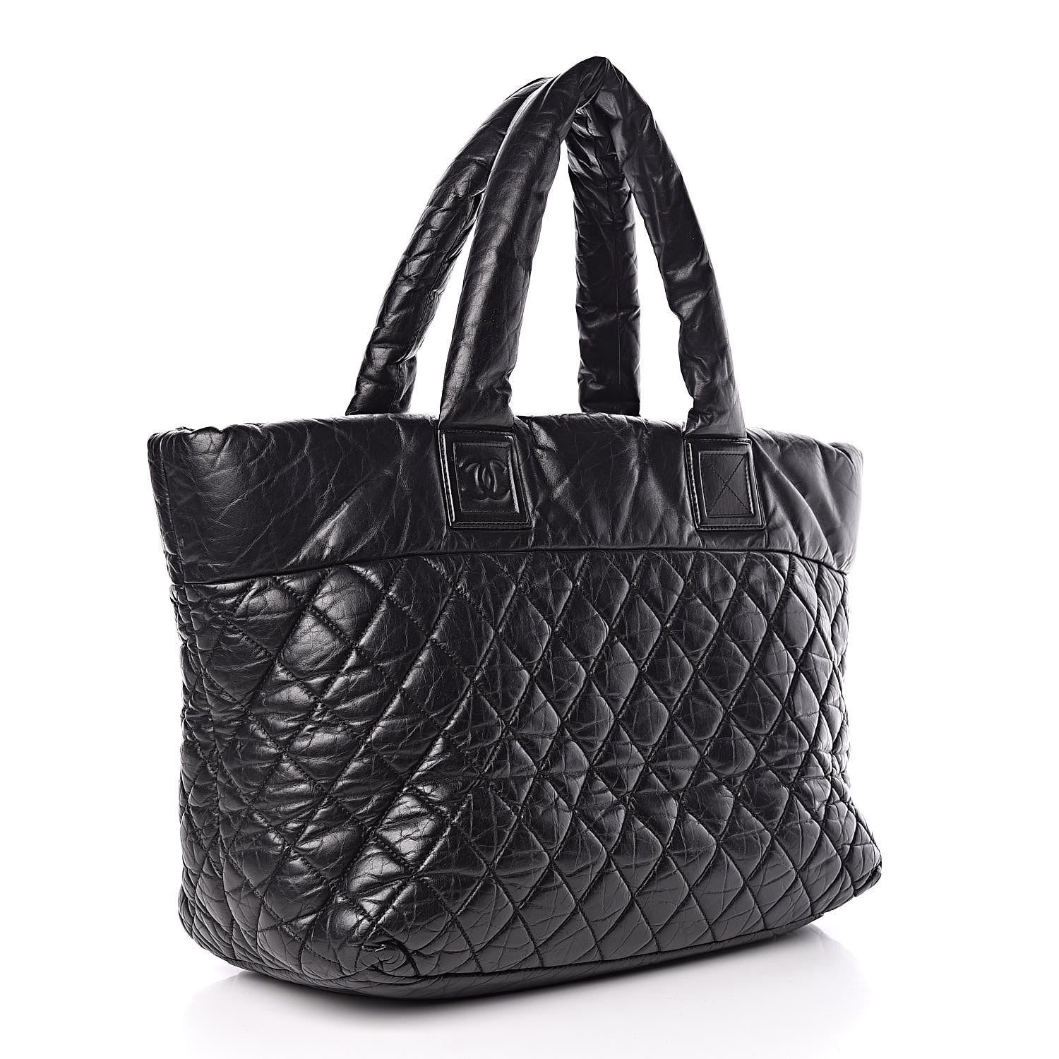 Chanel Lambskin Quilted Large Coco Cocoon Tote Black 3 of 10