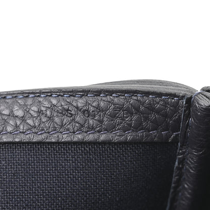 Hermes Togo Steve Light Messenger Bleu Nuit 7 of 10