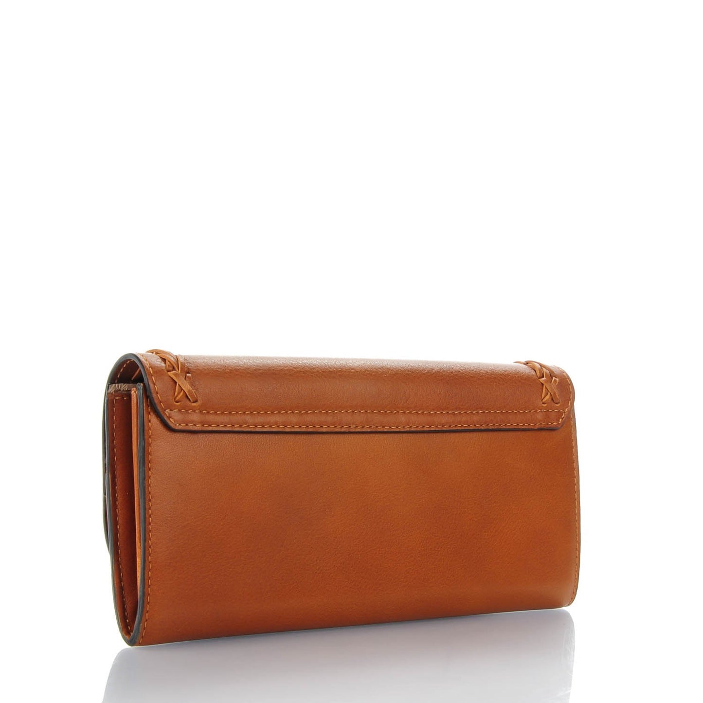 Calfskin Hudson Long Wallet Caramel