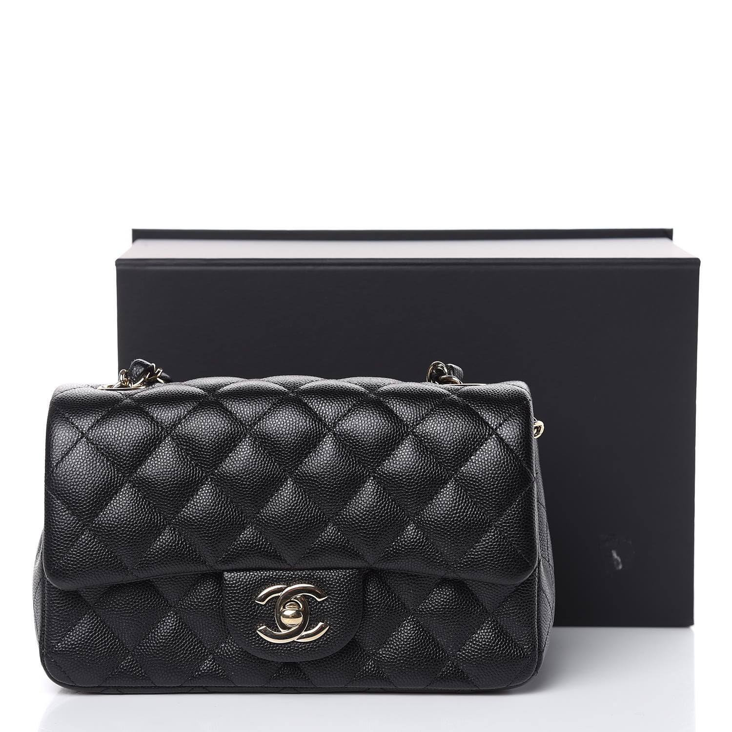 Chanel Caviar Quilted Mini Rectangular Flap Black 11 of 11