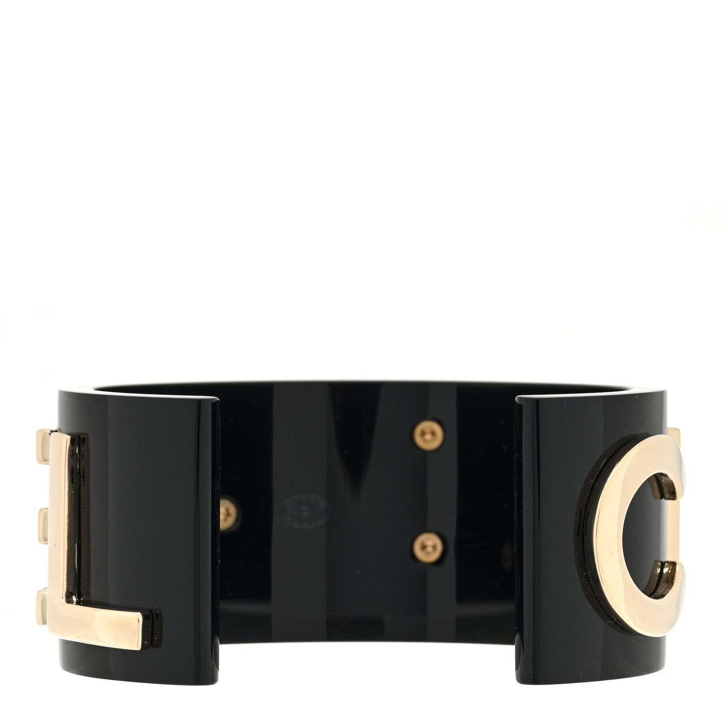 Resin Metal Cuff Black