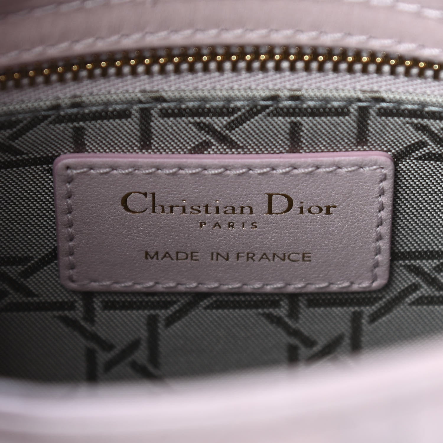Christian Dior Metallic Lambskin Cannage Mini Lady Dior Lotus 6 of 8