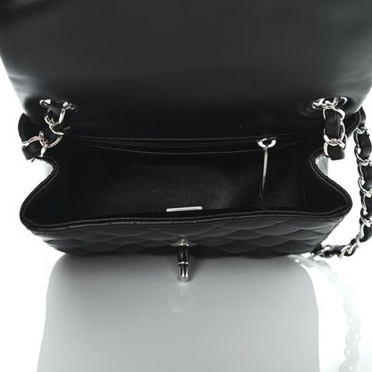 Chanel Lambskin Quilted Mini Square Flap Black 7 of 8