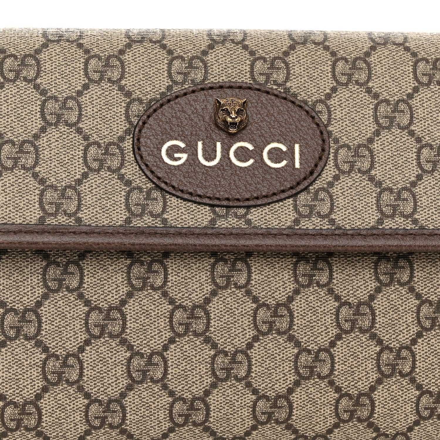 Gucci GG Supreme Monogram Neo Vintage Web Belt Bag Brown 9 of 11