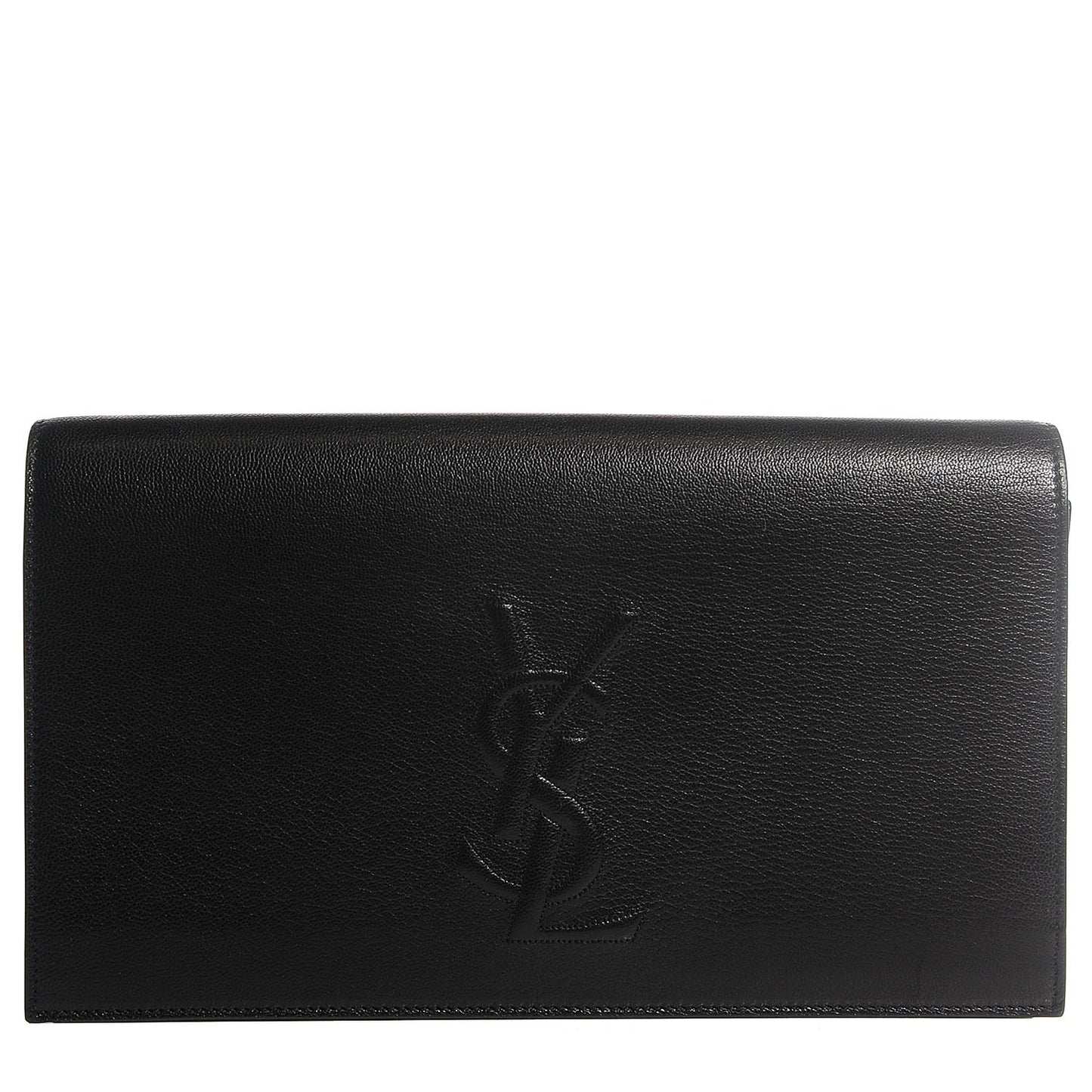 Calfskin Monogram Large Belle De Jour Clutch Black