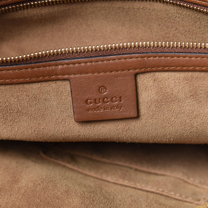 Gucci GG Supreme Monogram Large Linea A Hobo Light Brown 8 of 11