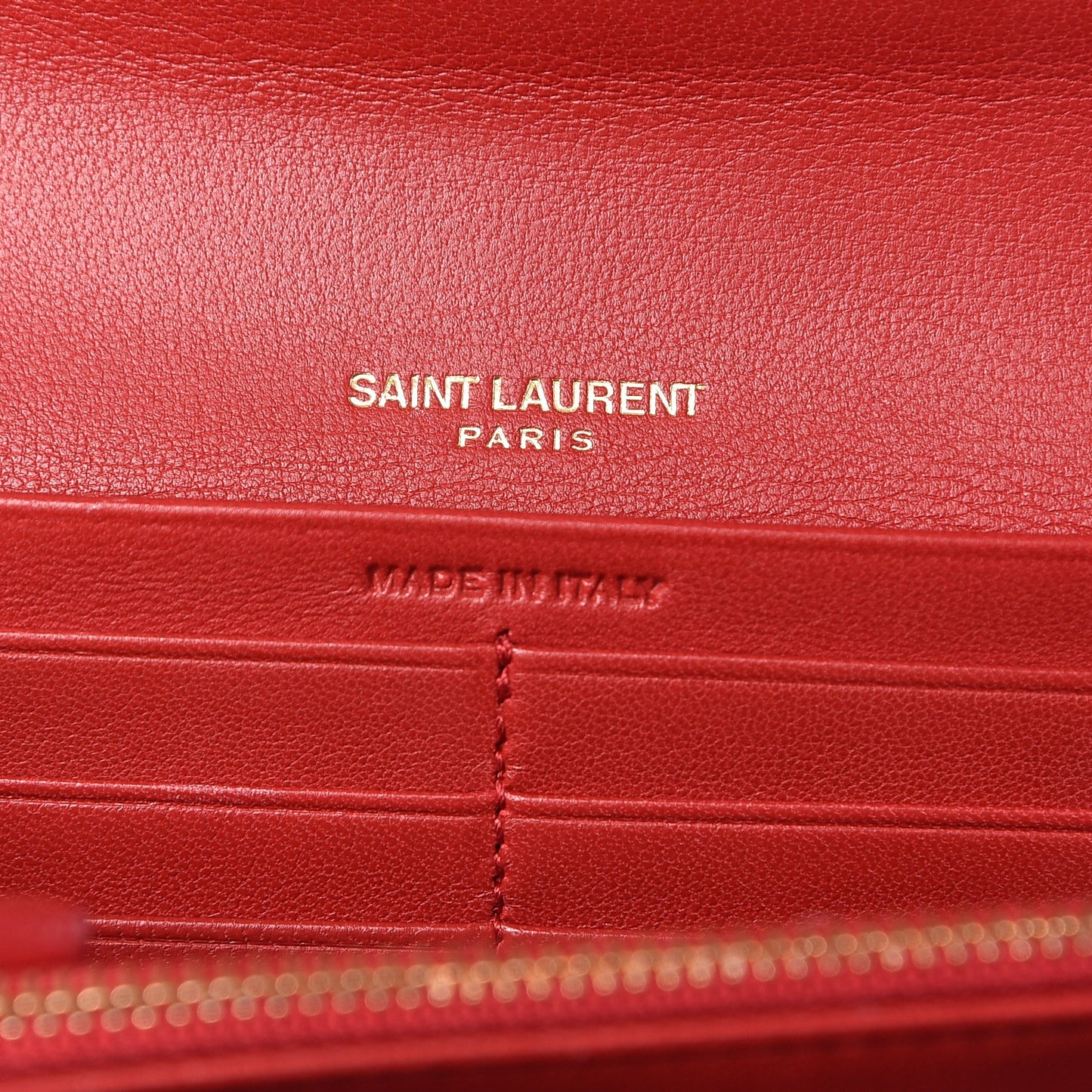 Lambskin Matelasse Monogram Large Vicky Continental Wallet Rouge Eros