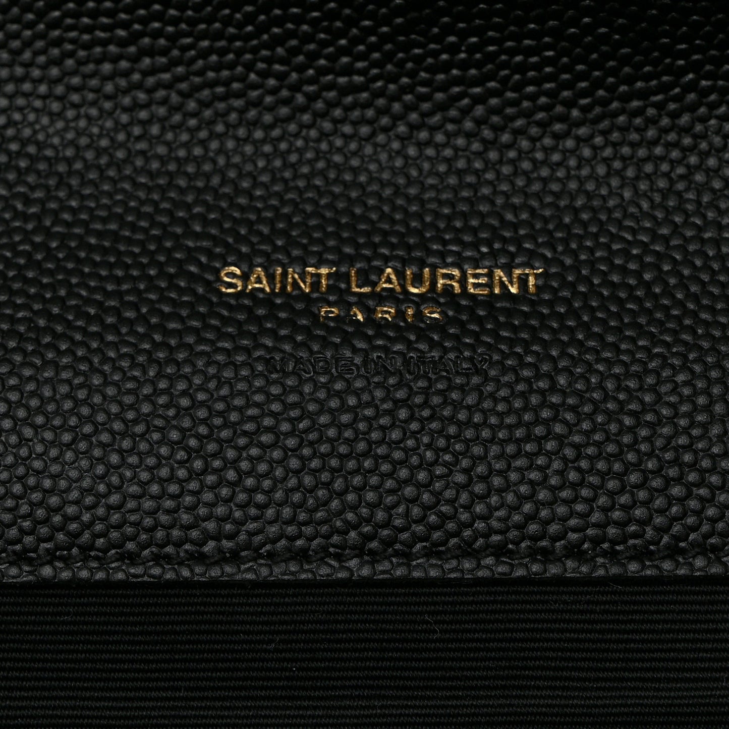 Grain De Poudre Textured Mixed Matelasse Triquilt Monogram Clutch Black