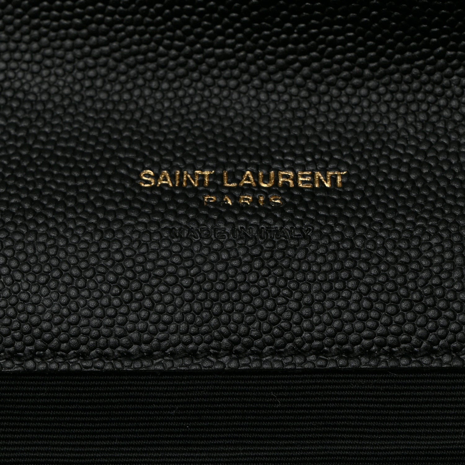 Saint Laurent Grain De Poudre Textured Mixed Matelasse Triquilt Monogram Clutch Black 6 of 7