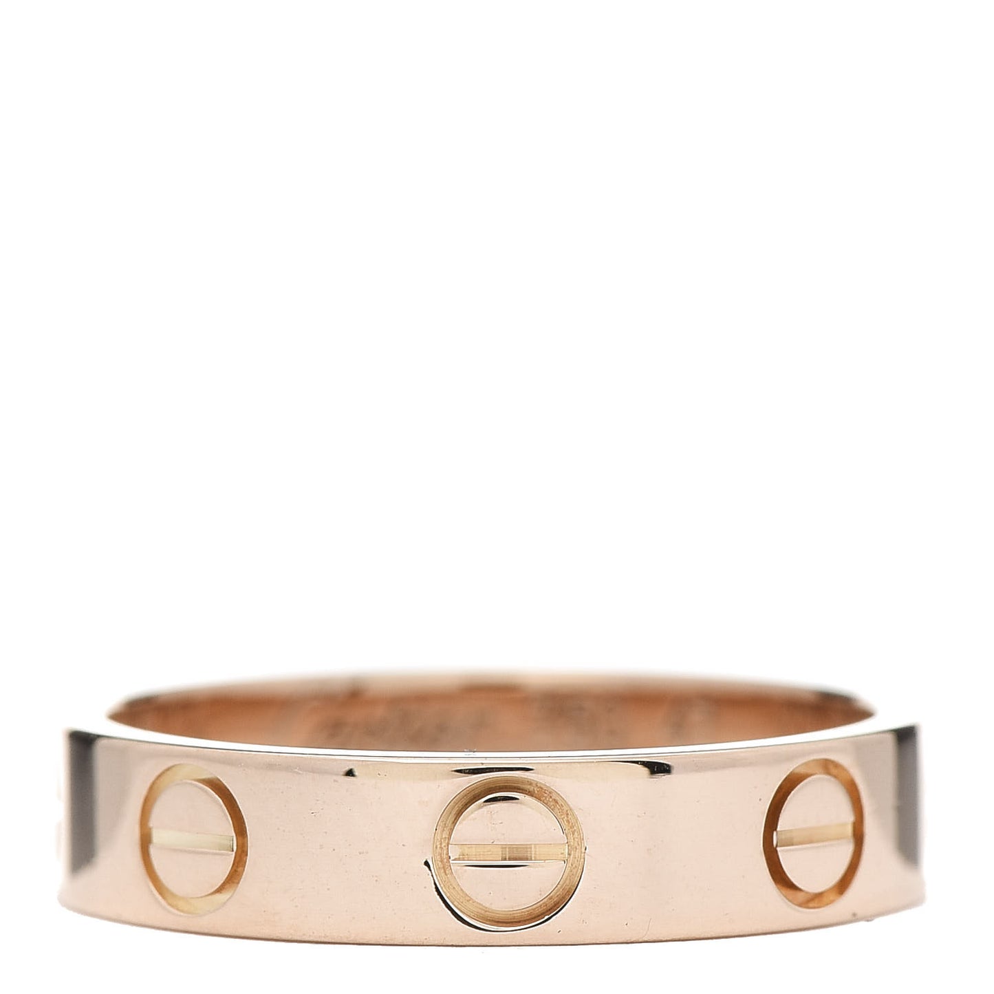 18K Pink Gold 3.5mm LOVE Wedding Band Ring 47 4