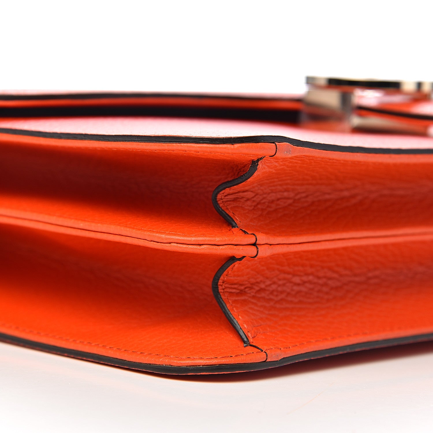 Gucci Dollar Calfskin Interlocking G Shoulder Bag Sun Orange 8 of 10