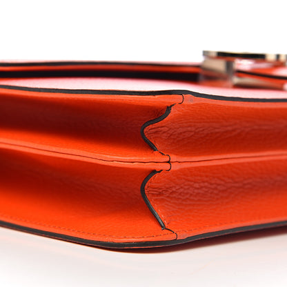 Gucci Dollar Calfskin Interlocking G Shoulder Bag Sun Orange 8 of 10