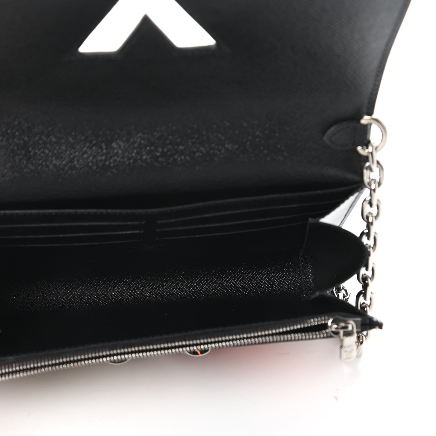 Louis Vuitton Epi Reverse Monogram Twist Chain Wallet Rose Ballerine 5 of 11
