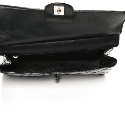 Chanel Patent Quilted Jumbo Diagonal CC Flap Black 5 of 12